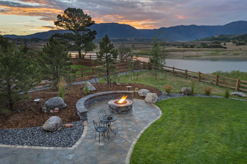 Outdoor Fire Pit with Gas Line