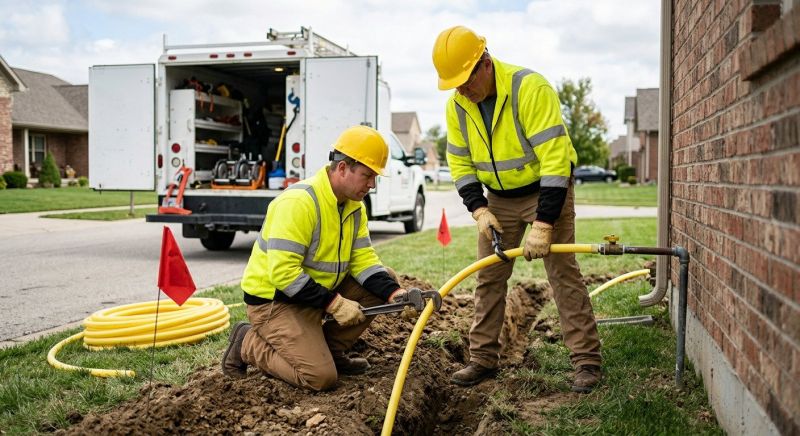 Gas Line Relocation in Annapolis, MD